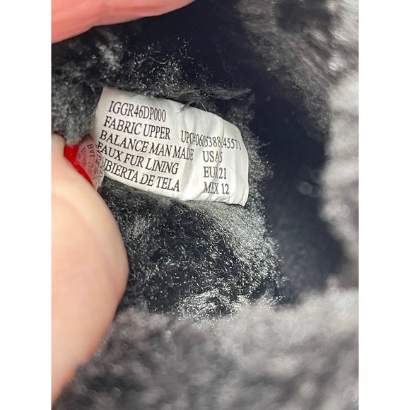 Garanimals Black Suede boots with Fur!! Little girls size 5! Cute!! - Picture 7 of 8